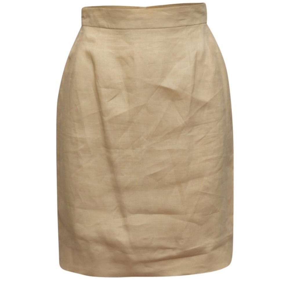 CHANEL BOUTIQUE VINTAGE LINEN SKIRT